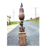 LARGE & Highly Impressive Ceremonial w/Many Carved Figures & Front Compartment LARGE & Highly Impressive Ceremonial w/Many Carved Figures & Front Compartment