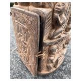 LARGE & Highly Impressive Ceremonial w/Many Carved Figures & Front Compartment LARGE & Highly Impressive Ceremonial w/Many Carved Figures & Front Compartment