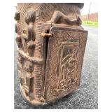 LARGE & Highly Impressive Ceremonial w/Many Carved Figures & Front Compartment LARGE & Highly Impressive Ceremonial w/Many Carved Figures & Front Compartment