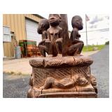 LARGE & Highly Impressive Ceremonial w/Many Carved Figures & Front Compartment LARGE & Highly Impressive Ceremonial w/Many Carved Figures & Front Compartment