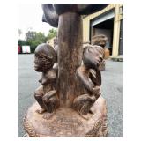 LARGE & Highly Impressive Ceremonial w/Many Carved Figures & Front Compartment LARGE & Highly Impressive Ceremonial w/Many Carved Figures & Front Compartment