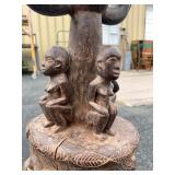 LARGE & Highly Impressive Ceremonial w/Many Carved Figures & Front Compartment LARGE & Highly Impressive Ceremonial w/Many Carved Figures & Front Compartment