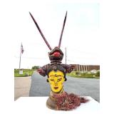 Outstanding Large Old Temne People Masquerade Headdress Mask - Sierra Leone Outstanding Large Old Temne People Masquerade Headdress Mask - Sierra Leone