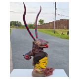 Outstanding Large Old Temne People Masquerade Headdress Mask - Sierra Leone Outstanding Large Old Temne People Masquerade Headdress Mask - Sierra Leone