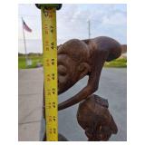 Large Carved Hardwood Makonde Spirit Sculpture Large Carved Hardwood Makonde Spirit Sculpture