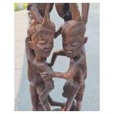 Large Carved Hardwood Makonde Spirit Sculpture Large Carved Hardwood Makonde Spirit Sculpture