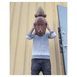 Wonderful Large Carved Baule Portrait Mask Wonderful Large Carved Baule Portrait Mask
