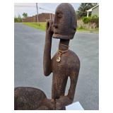 Fantastic Early Carved Dogon Equestrian Figure Fantastic Early Carved Dogon Equestrian Figure