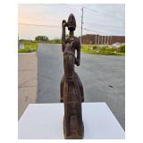 Fantastic Early Carved Dogon Equestrian Figure Fantastic Early Carved Dogon Equestrian Figure