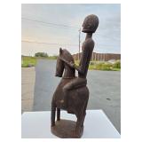 Fantastic Early Carved Dogon Equestrian Figure Fantastic Early Carved Dogon Equestrian Figure