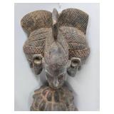 Early Old 3 Headed Tribal Used Ceremonial Headdress Mask Early Old 3 Headed Tribal Used Ceremonial Headdress Mask
