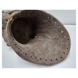 Early Old 3 Headed Tribal Used Ceremonial Headdress Mask Early Old 3 Headed Tribal Used Ceremonial Headdress Mask