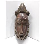 Wonderful Large Carved Baule Portrait Mask Wonderful Large Carved Baule Portrait Mask
