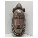 Wonderful Large Carved Baule Portrait Mask Wonderful Large Carved Baule Portrait Mask