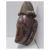 Wonderful Large Carved Baule Portrait Mask Wonderful Large Carved Baule Portrait Mask