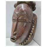 Wonderful Large Carved Baule Portrait Mask Wonderful Large Carved Baule Portrait Mask