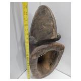 Wonderful Large Carved Baule Portrait Mask Wonderful Large Carved Baule Portrait Mask