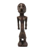 Unusual Standing Figure w/Braided Rope Hair & Woven Fiber Dress Unusual Standing Figure w/Braided Rope Hair & Woven Fiber Dress