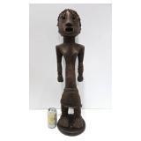 Unusual Standing Figure w/Braided Rope Hair & Woven Fiber Dress Unusual Standing Figure w/Braided Rope Hair & Woven Fiber Dress