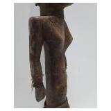 Unusual Standing Figure w/Braided Rope Hair & Woven Fiber Dress Unusual Standing Figure w/Braided Rope Hair & Woven Fiber Dress
