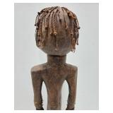 Unusual Standing Figure w/Braided Rope Hair & Woven Fiber Dress Unusual Standing Figure w/Braided Rope Hair & Woven Fiber Dress