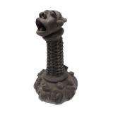 Dramatic Old Mambilia Long-Neck Figural Terra Cotta Vessel Dramatic Old Mambilia Long-Neck Figural Terra Cotta Vessel