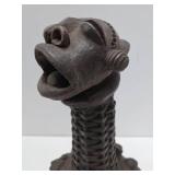 Dramatic Old Mambilia Long-Neck Figural Terra Cotta Vessel Dramatic Old Mambilia Long-Neck Figural Terra Cotta Vessel