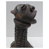 Dramatic Old Mambilia Long-Neck Figural Terra Cotta Vessel Dramatic Old Mambilia Long-Neck Figural Terra Cotta Vessel