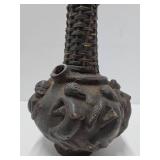 Dramatic Old Mambilia Long-Neck Figural Terra Cotta Vessel Dramatic Old Mambilia Long-Neck Figural Terra Cotta Vessel