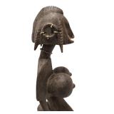 Large & Impressively Carved Bamana Standing Female Figure w/Exaggerated Features Large & Impressively Carved Bamana Standing Female Figure w/Exaggerated Features