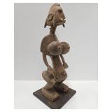 Large & Impressively Carved Bamana Standing Female Figure w/Exaggerated Features Large & Impressively Carved Bamana Standing Female Figure w/Exaggerated Features