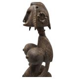 Large & Impressively Carved Bamana Standing Female Figure w/Exaggerated Features Large & Impressively Carved Bamana Standing Female Figure w/Exaggerated Features