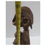 Large & Impressively Carved Bamana Standing Female Figure w/Exaggerated Features Large & Impressively Carved Bamana Standing Female Figure w/Exaggerated Features