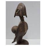 Large & Impressively Carved Bamana Standing Female Figure w/Exaggerated Features Large & Impressively Carved Bamana Standing Female Figure w/Exaggerated Features