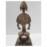 Large & Impressively Carved Bamana Standing Female Figure w/Exaggerated Features Large & Impressively Carved Bamana Standing Female Figure w/Exaggerated Features