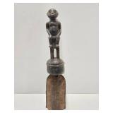 Excellent Old Figural Tool w/Seated Male Figure Excellent Old Figural Tool w/Seated Male Figure