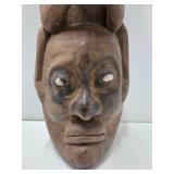 Large Grotesque Figural Carved New Guinea Mask Large Grotesque Figural Carved New Guinea Mask