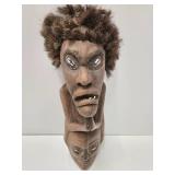 Large Grotesque Figural Carved New Guinea Mask Large Grotesque Figural Carved New Guinea Mask