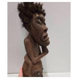 Large Grotesque Figural Carved New Guinea Mask Large Grotesque Figural Carved New Guinea Mask