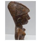 Early Antique Smaller Wood Figure with Lucite / Acrylic Stand Early Antique Smaller Wood Figure with Lucite / Acrylic Stand