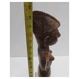Early Antique Smaller Wood Figure with Lucite / Acrylic Stand Early Antique Smaller Wood Figure with Lucite / Acrylic Stand