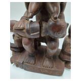 Exceptionally Well Carved Yombe Maternity Figure w/Children - Kongo Peoples Exceptionally Well Carved Yombe Maternity Figure w/Children - Kongo Peoples