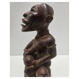 Exceptionally Well Carved Yombe Maternity Figure w/Children - Kongo Peoples Exceptionally Well Carved Yombe Maternity Figure w/Children - Kongo Peoples