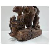 Exceptionally Well Carved Yombe Maternity Figure w/Children - Kongo Peoples Exceptionally Well Carved Yombe Maternity Figure w/Children - Kongo Peoples