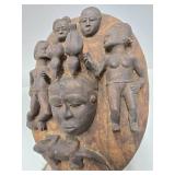 Wonderful Large Relief Carved Yoruba Mask w/Figures & Animals Wonderful Large Relief Carved Yoruba Mask w/Figures & Animals