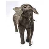 LARGE & Impressive Dhokra Ornate Brass/Bronze Elephant Processional Elephant Sculpture LARGE & Impressive Dhokra Ornate Brass/Bronze Elephant Processional Elephant Sculpture