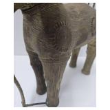 LARGE & Impressive Dhokra Ornate Brass/Bronze Elephant Processional Elephant Sculpture LARGE & Impressive Dhokra Ornate Brass/Bronze Elephant Processional Elephant Sculpture