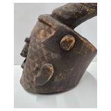 Unusual Patterned Old Kuba Ceremonial Helmet Mask Unusual Patterned Old Kuba Ceremonial Helmet Mask