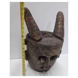 Unusual Patterned Old Kuba Ceremonial Helmet Mask Unusual Patterned Old Kuba Ceremonial Helmet Mask