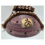 Highly Decorated Old Yoruba Headdress Mask w/Cowries & Trade Beads Highly Decorated Old Yoruba Headdress Mask w/Cowries & Trade Beads